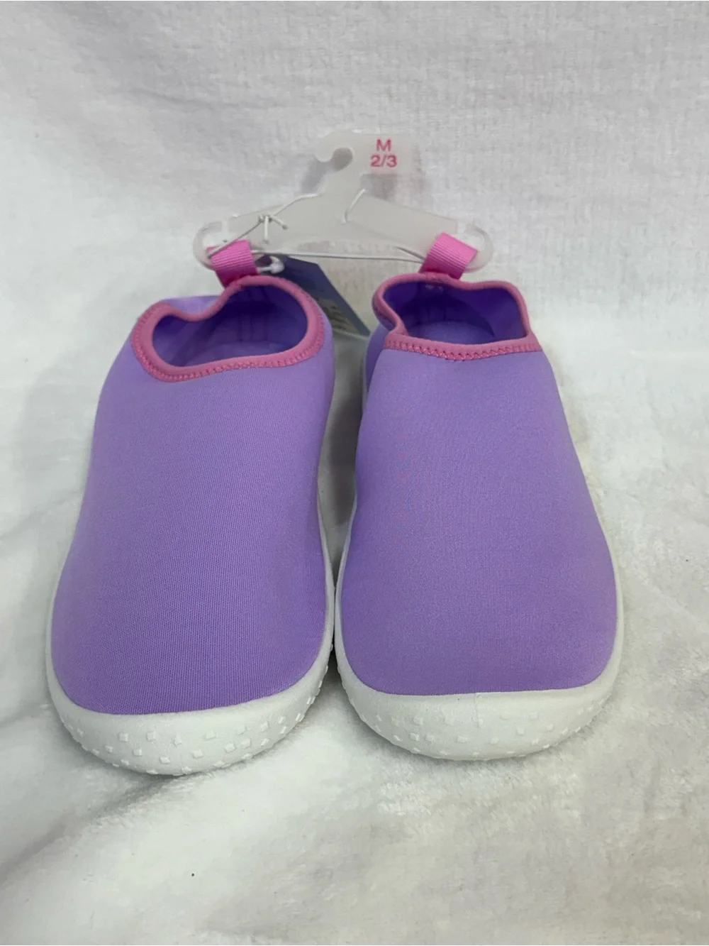 Cat & Jack Purple Kids Water Shoes with Pink Trim
